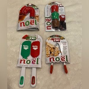 Bundle of 4 Joie Noel Christmas Holiday Themed Misc Kitchen Baking Tools NWT